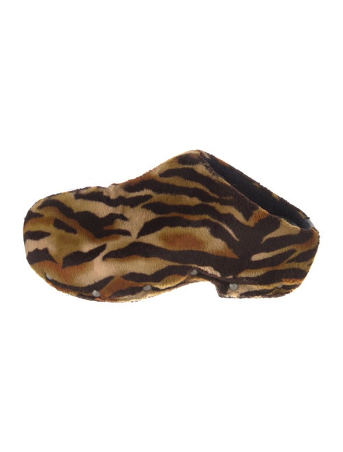 Acne Studios Animal Print Studded Accents Flats