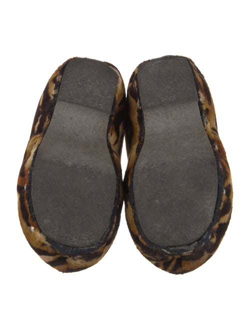 Acne Studios Animal Print Studded Accents Flats