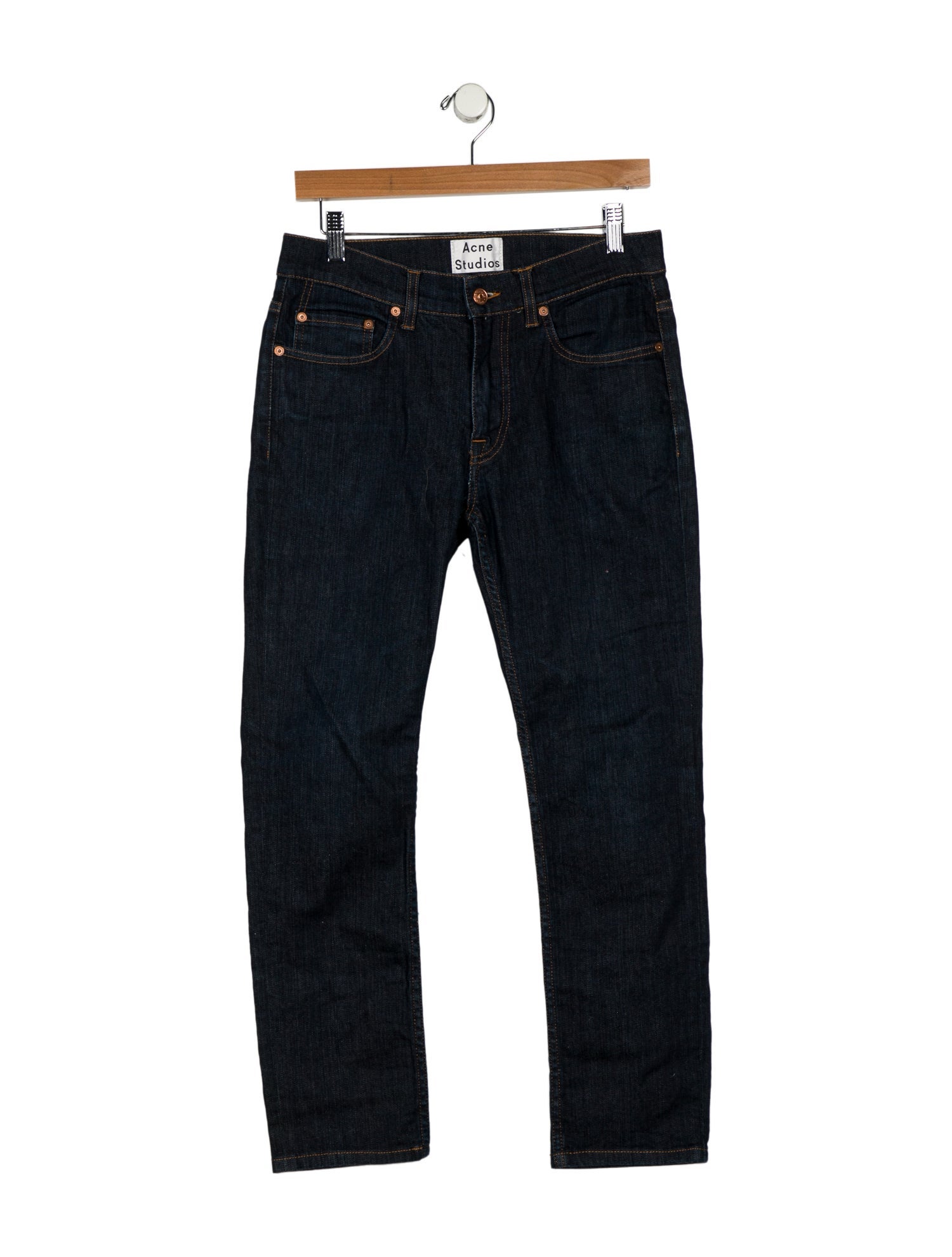 Acne Studios Mid-Rise Straight Leg Jeans