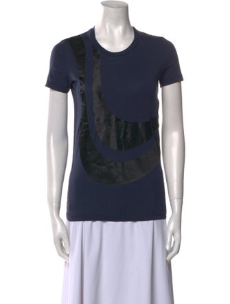 Acne Studios Graphic Print Scoop Neck T-Shirt