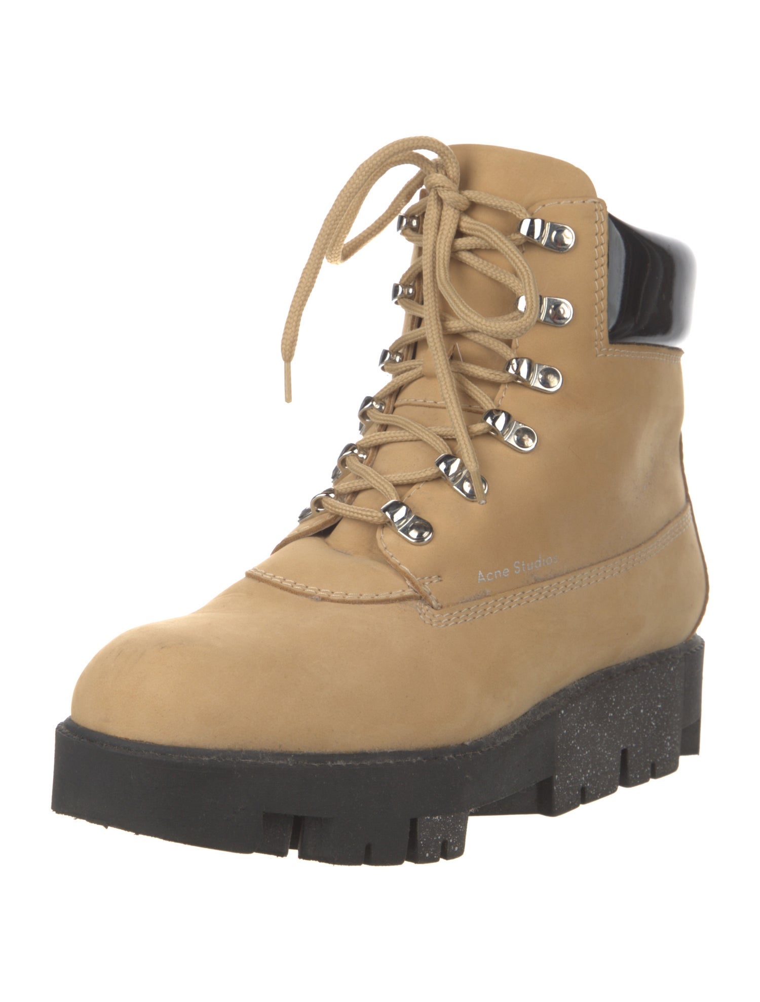 Acne Studios Leather Combat Boots