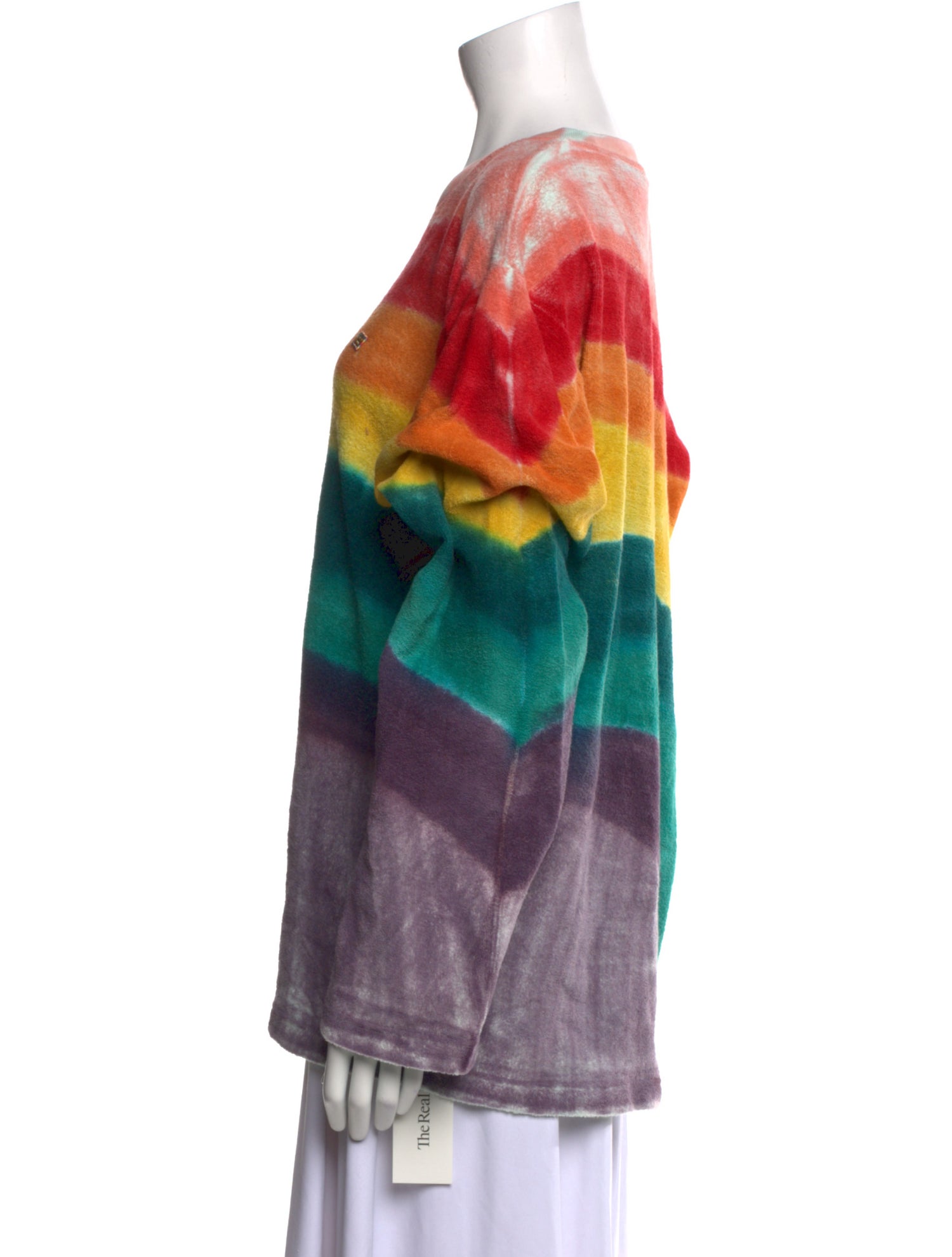 Acne Studios Tie-Dye Print Bateau Neckline Sweatshirt