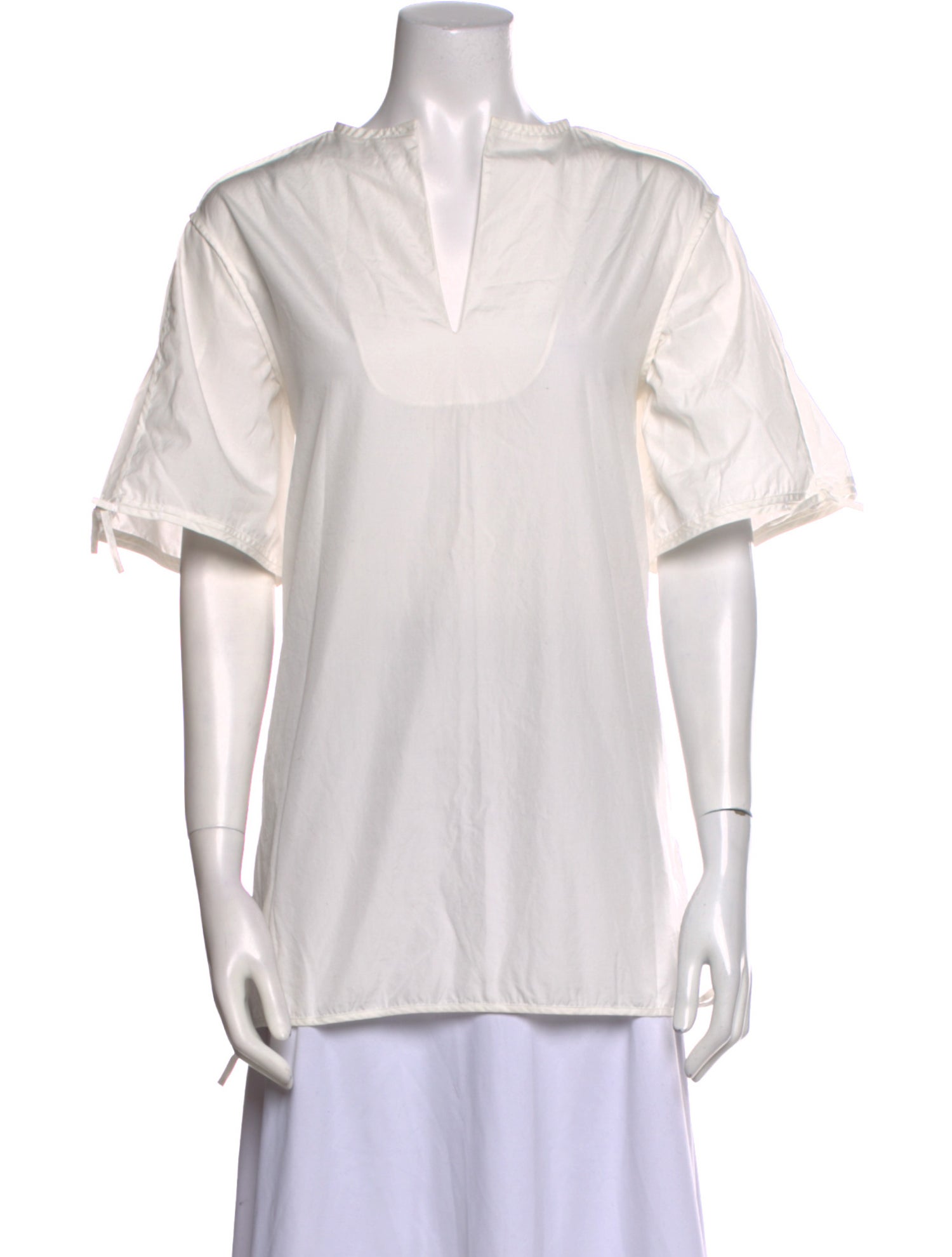 Acne Studios V-Neck Short Sleeve Blouse