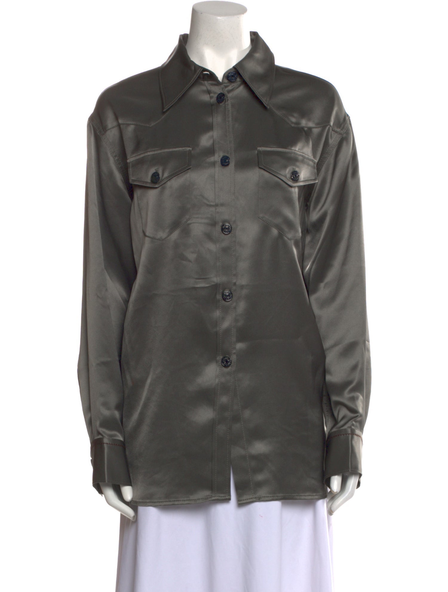 Acne Studios Long Sleeve Button-Up Top