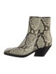 Acne Studios Embossed Leather Animal Print Boots