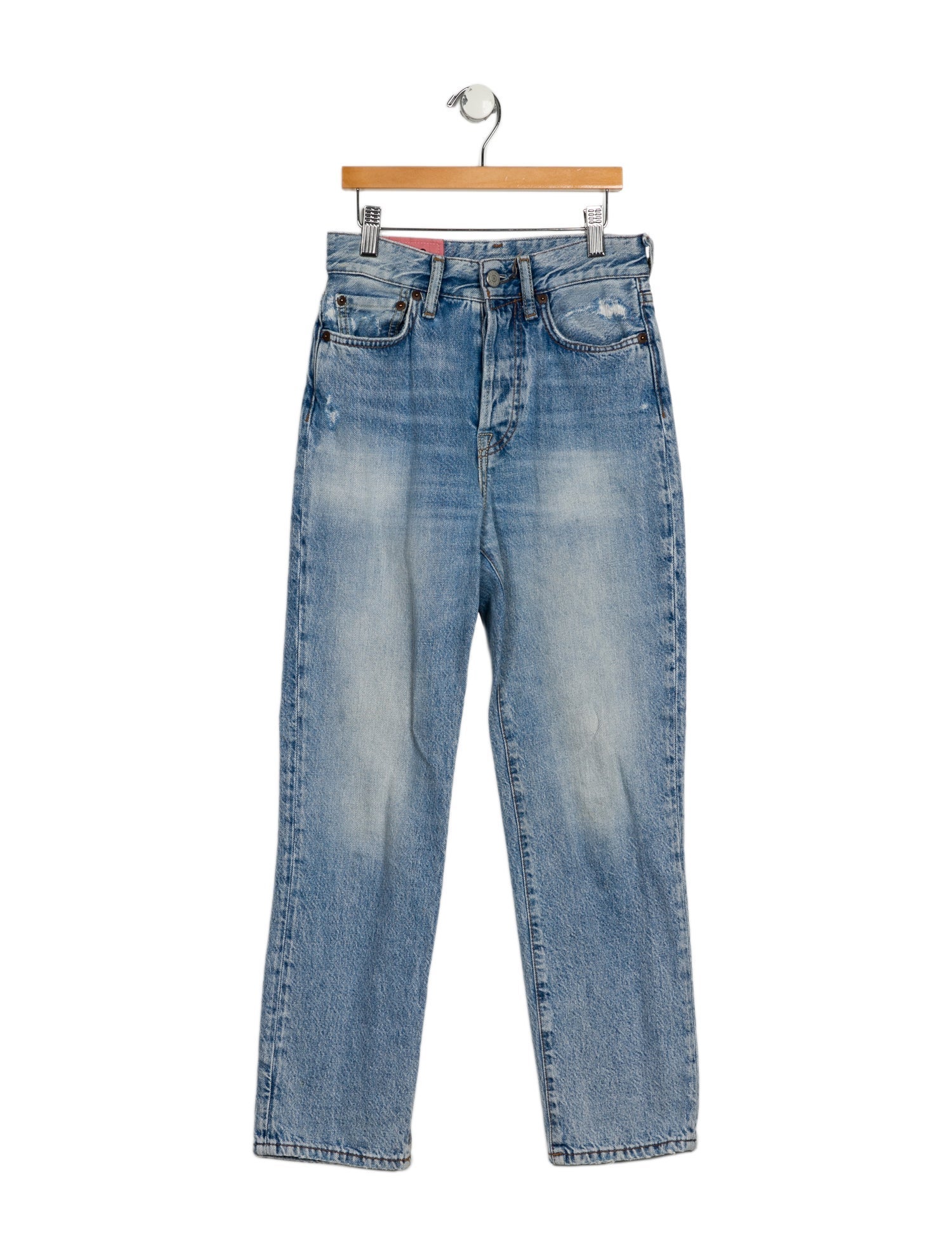 Acne Studios High-Rise Straight Leg Jeans