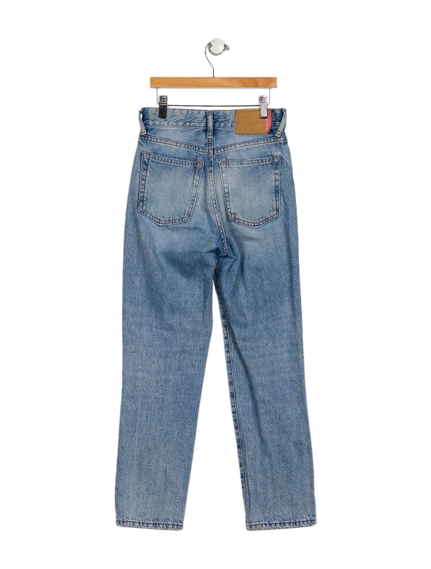 Acne Studios High-Rise Straight Leg Jeans