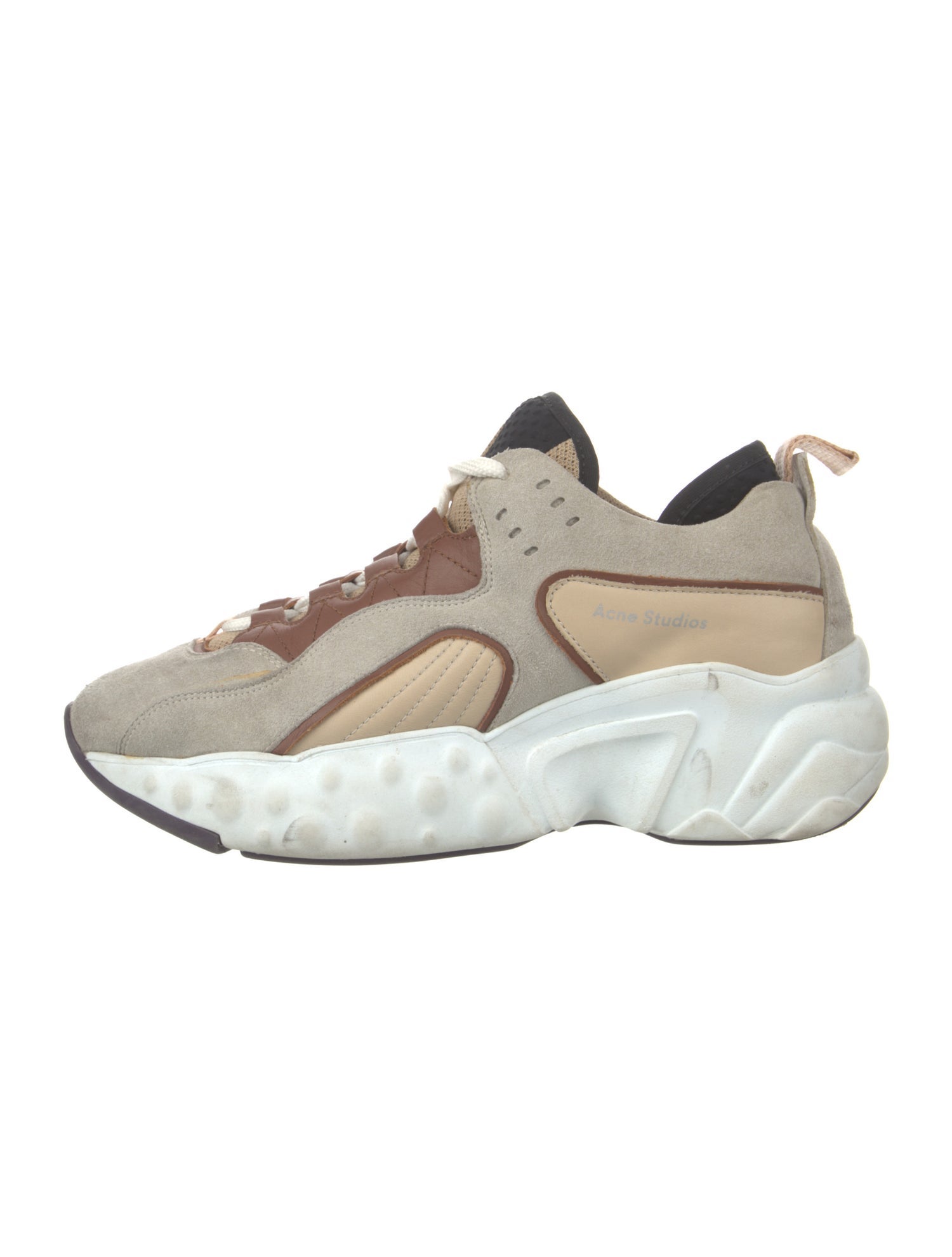 Acne Studios Suede Printed Chunky Sneakers