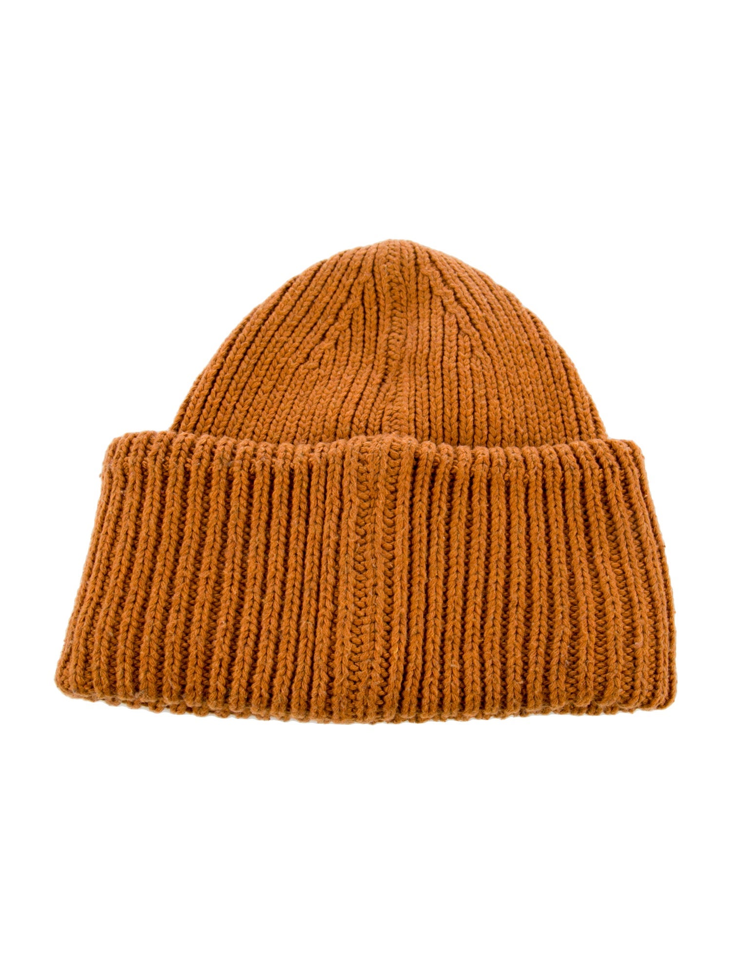 Acne Studios orange knitted beanie