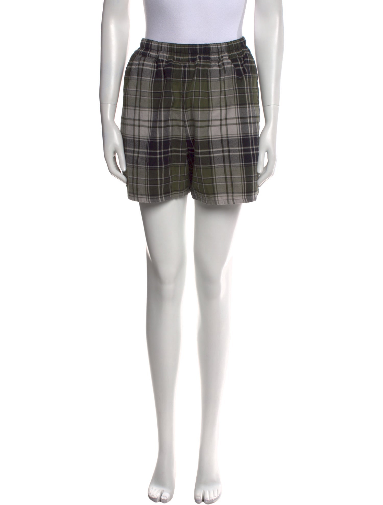 Acne Studios Plaid Print Mini Shorts w/ Tags