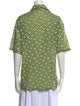 Acne Studios Printed Short Sleeve Button-Up Top