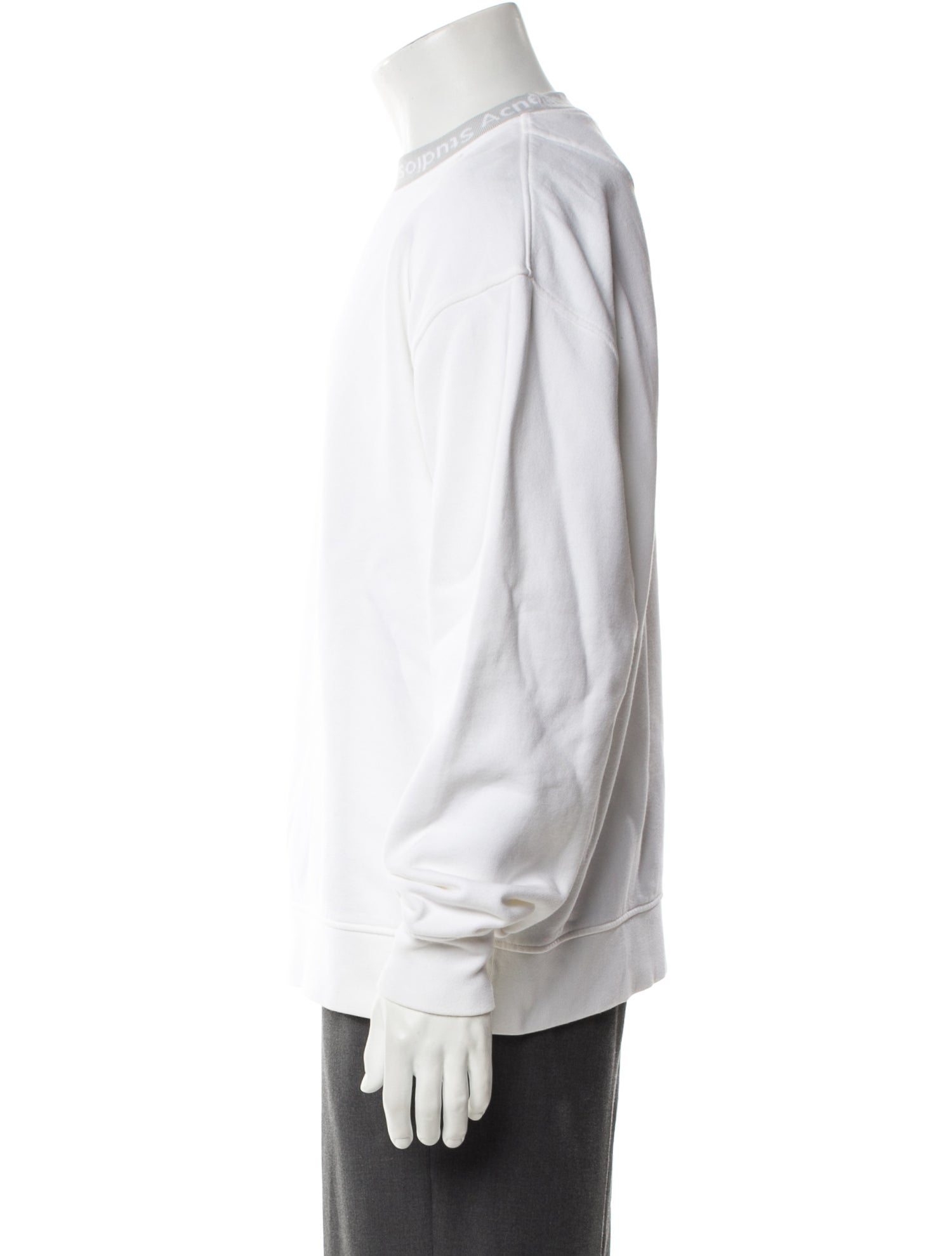 Acne Studios Scoop Neck Long Sleeve Sweatshirt