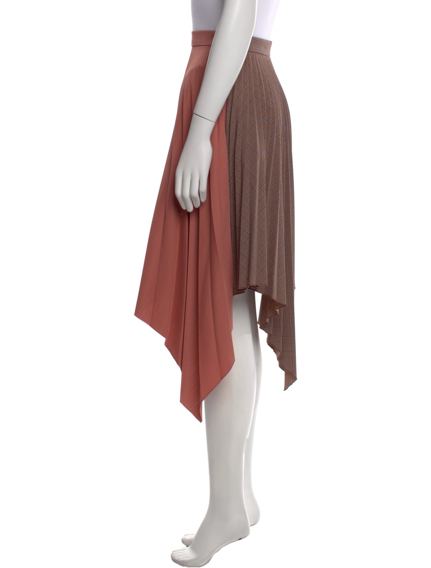 Acne Studios Pleated Accents Midi Length Skirt