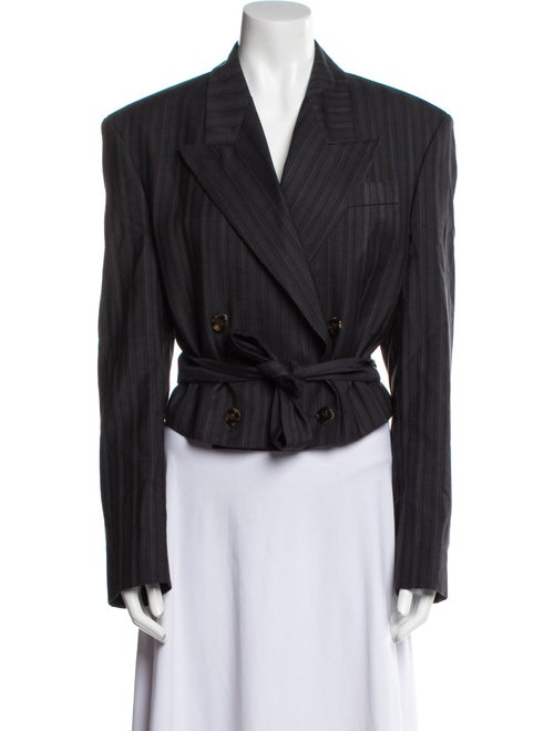 Acne Studios Wool Striped Evening Jacket