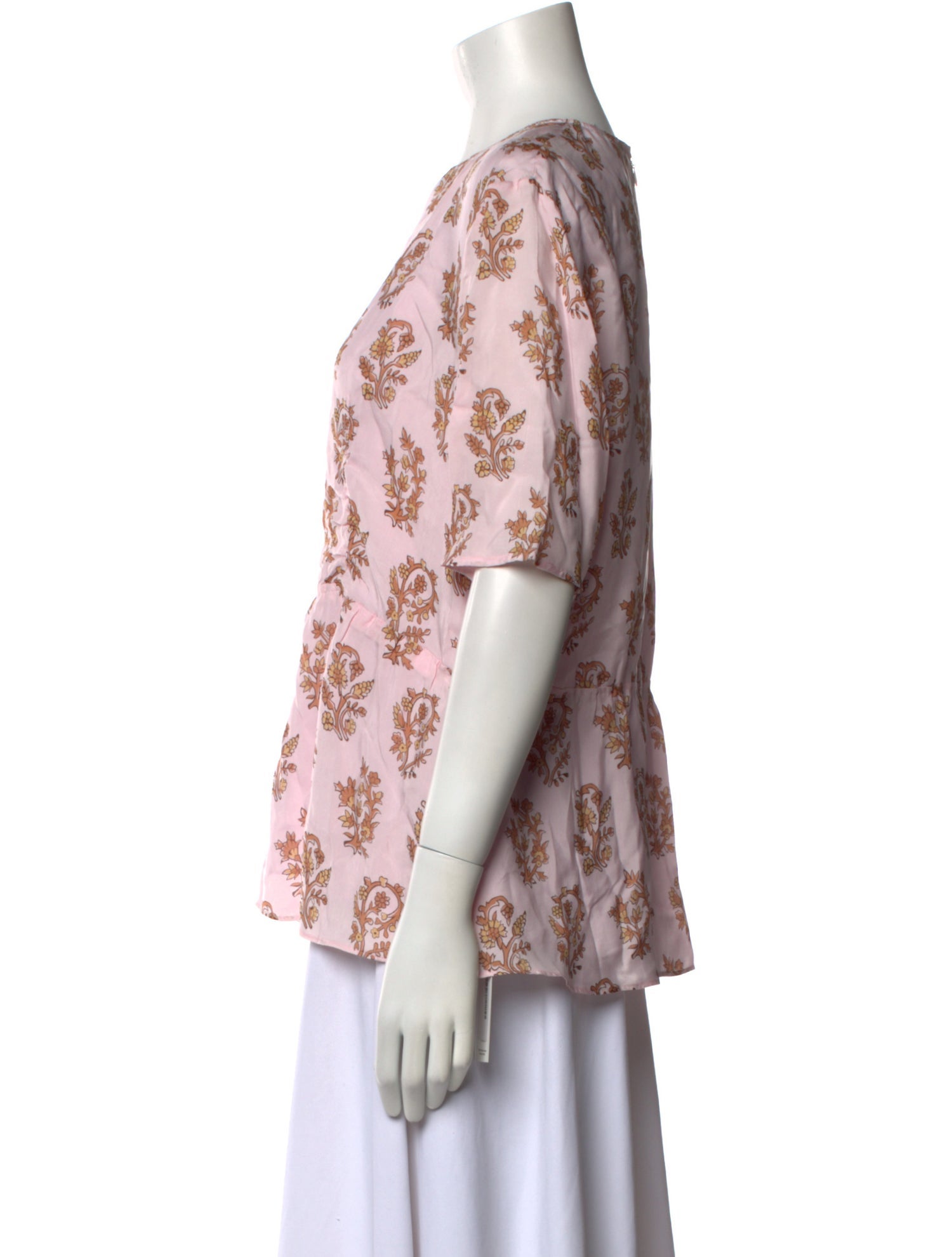 Acne Studios Silk Floral Print Blouse