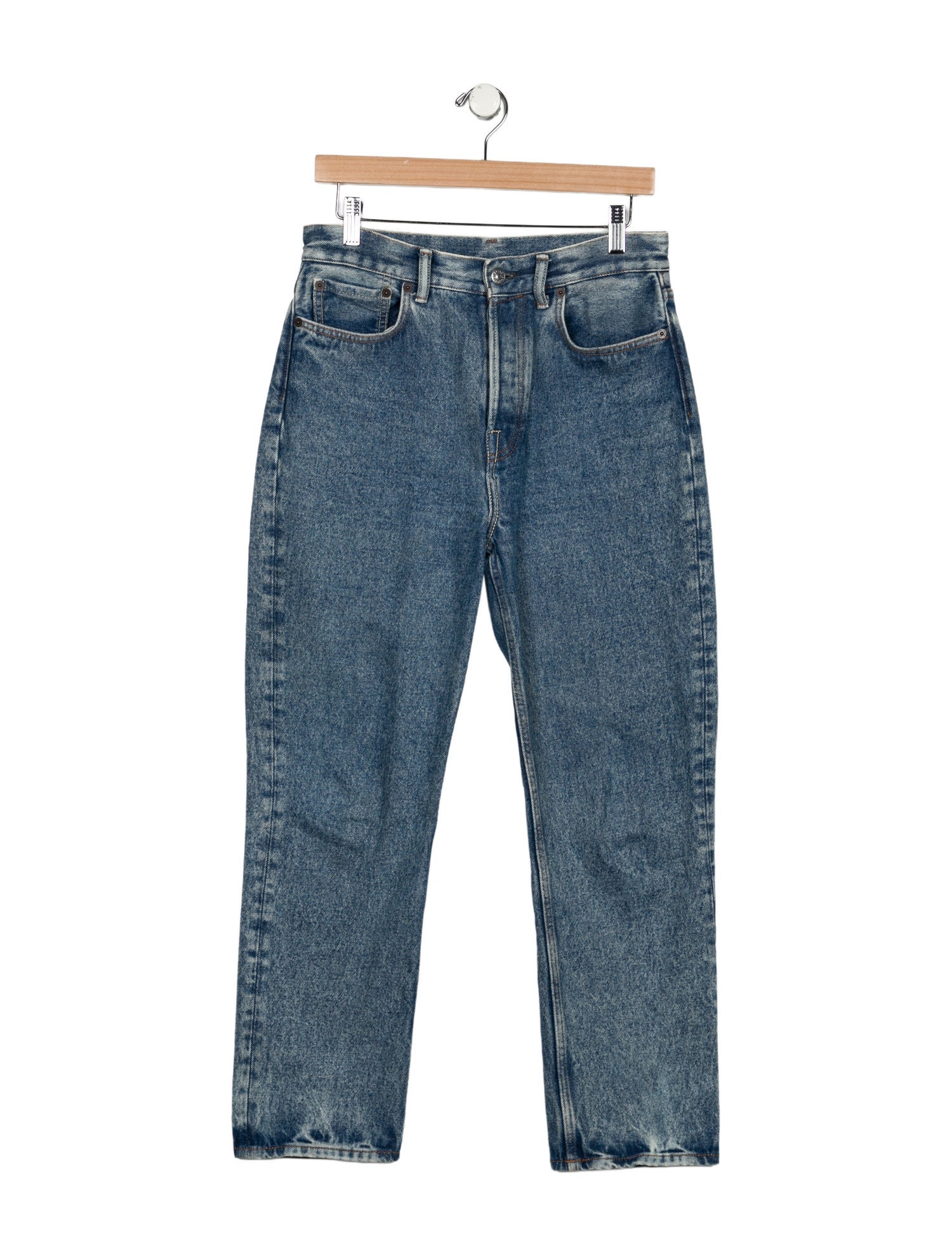 Acne Studios High-Rise Straight Leg Jeans