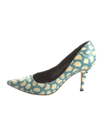 Acne Studios Snakeskin Printed Pumps
