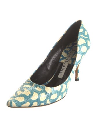 Acne Studios Snakeskin Printed Pumps