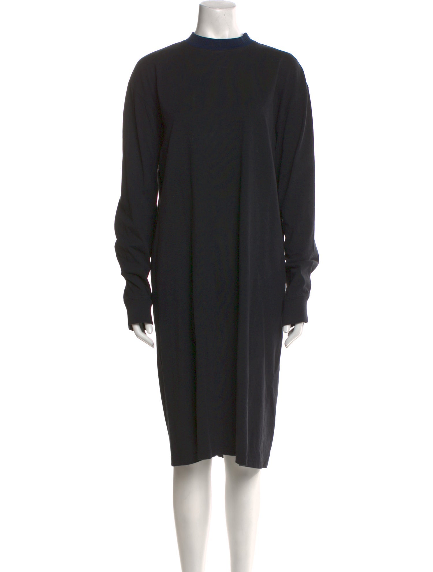 Acne Studios Mock Neck Midi Length Dress