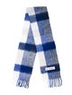 Acne Studios Alpaca Plaid Print Scarf