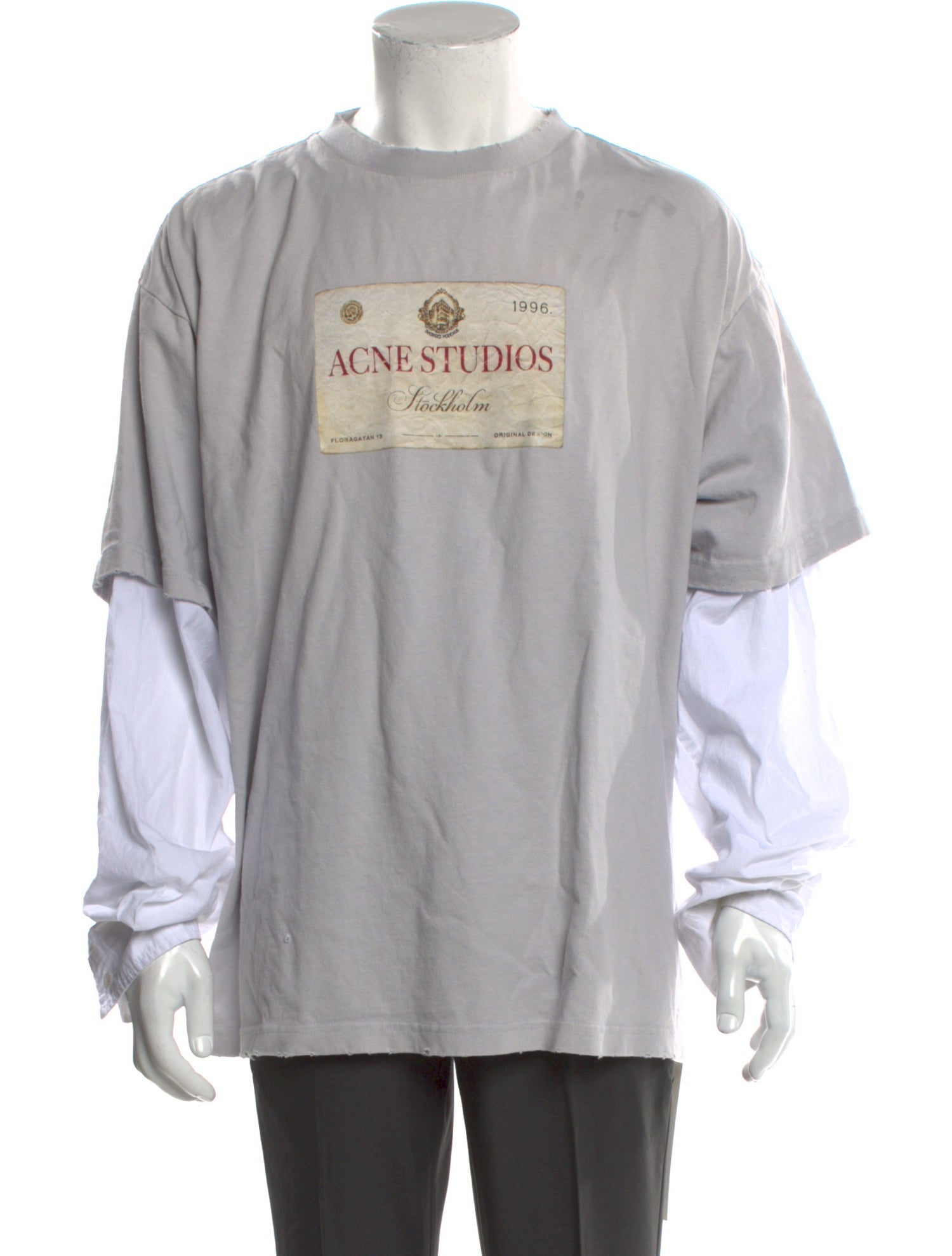 Acne Studios Graphic Print Crew Neck T-Shirt