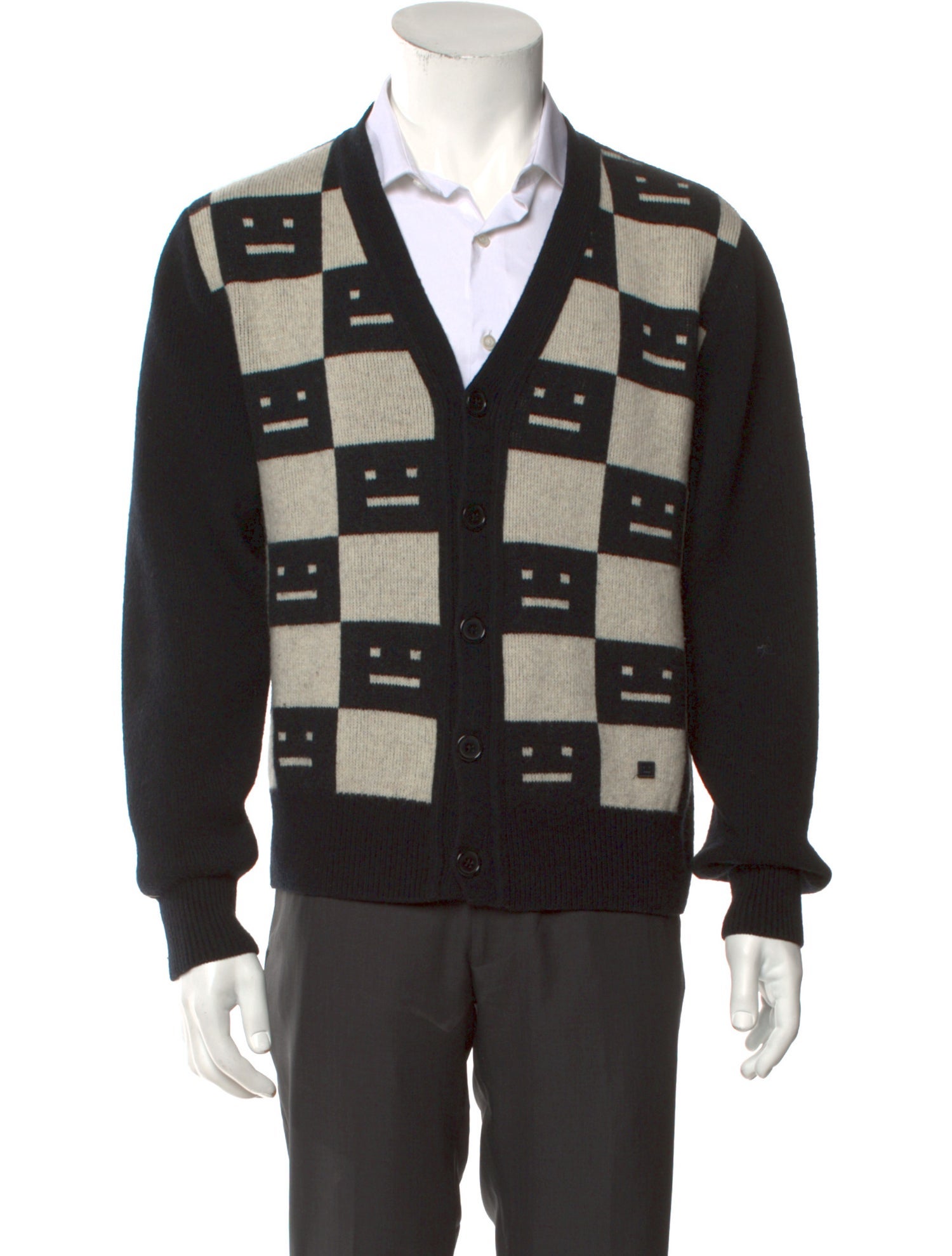 Acne Studios Wool Printed Cardigan