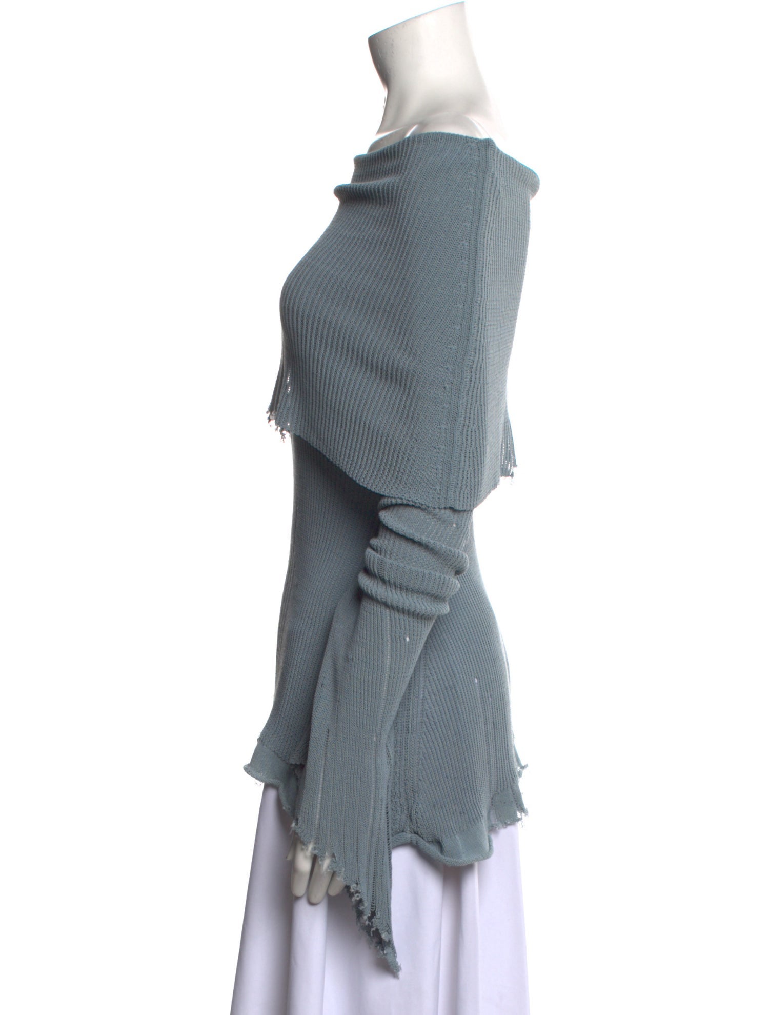 Acne Studios Off-The-Shoulder Long Sleeve Blouse