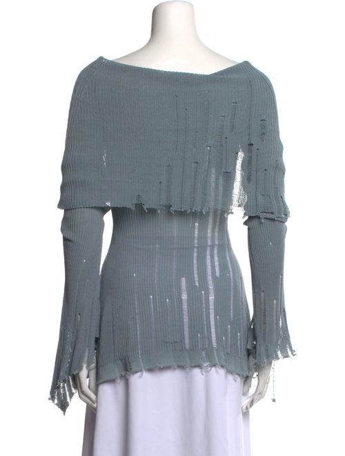 Acne Studios Off-The-Shoulder Long Sleeve Blouse