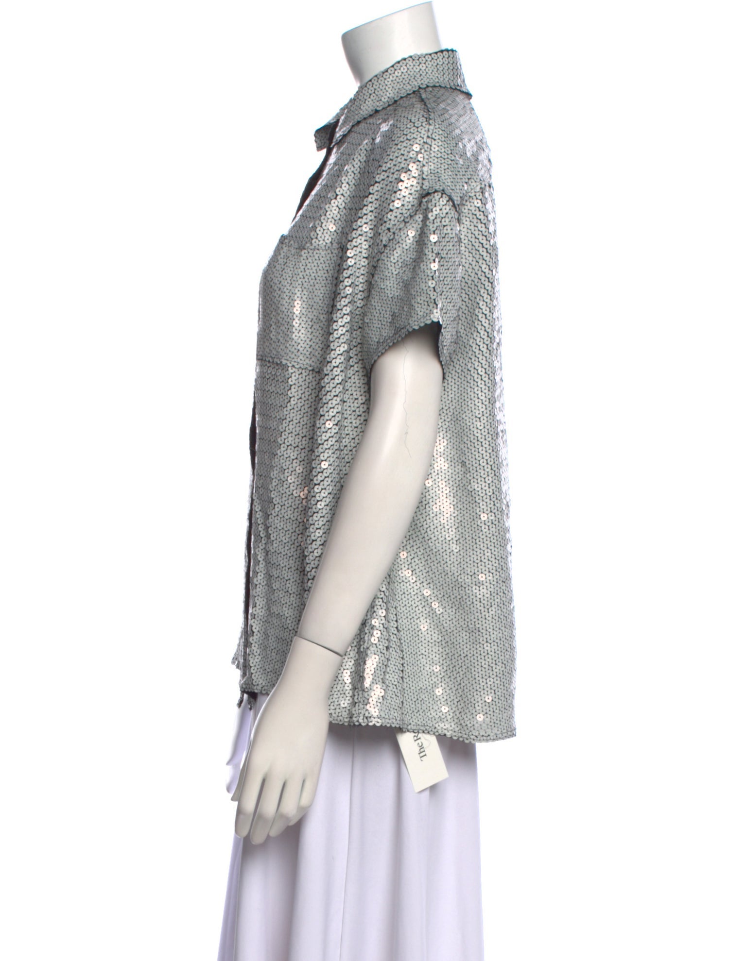 Acne Studios Silk Patterned Button-Up Top