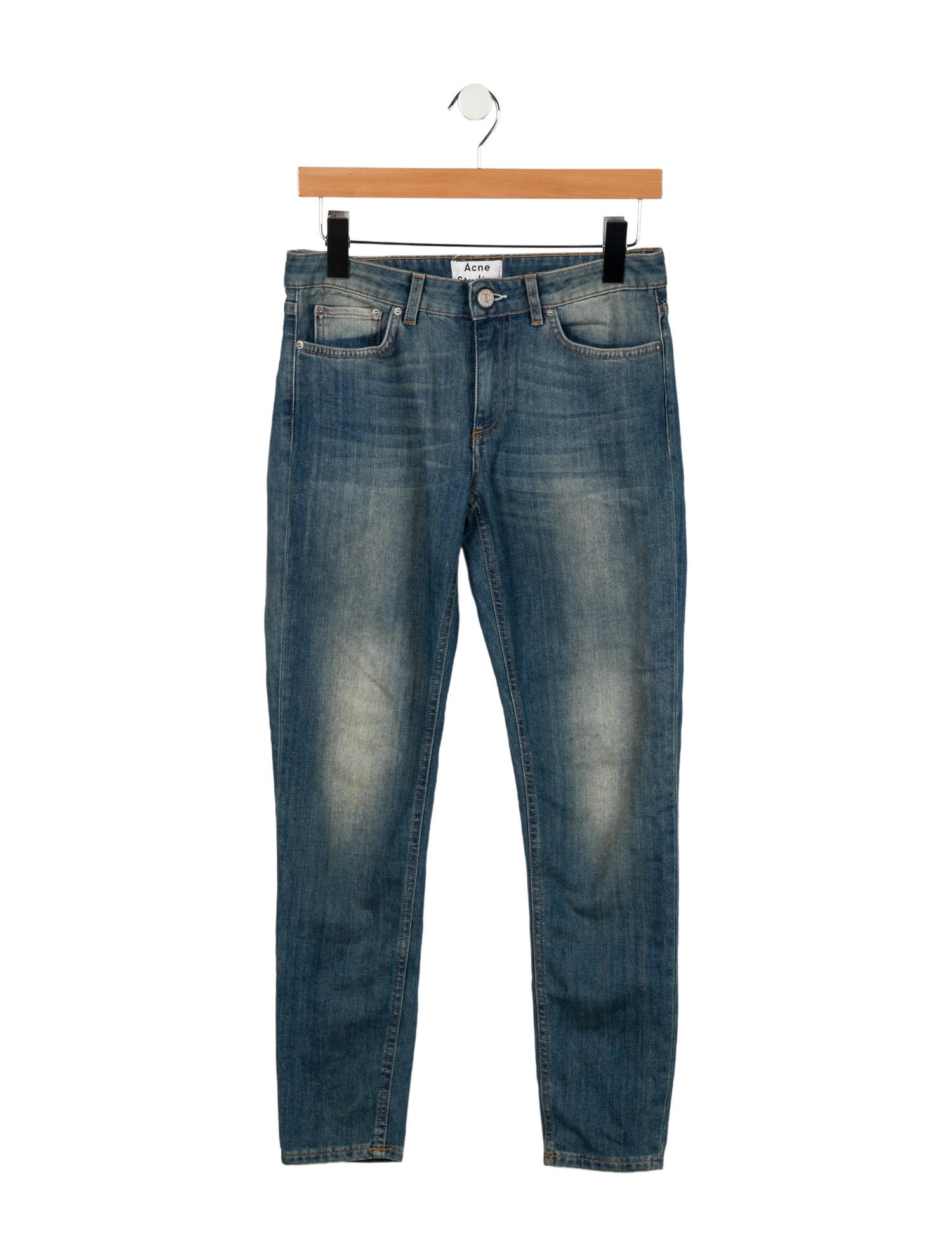 Acne Studios Mid-Rise Skinny Leg Jeans