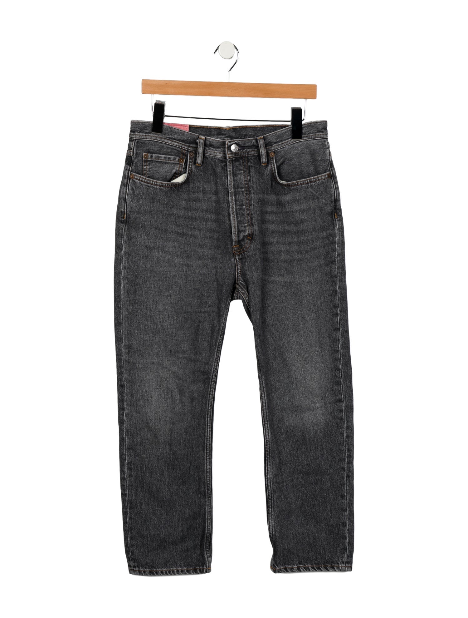 Acne Studios High-Rise Straight Leg Jeans