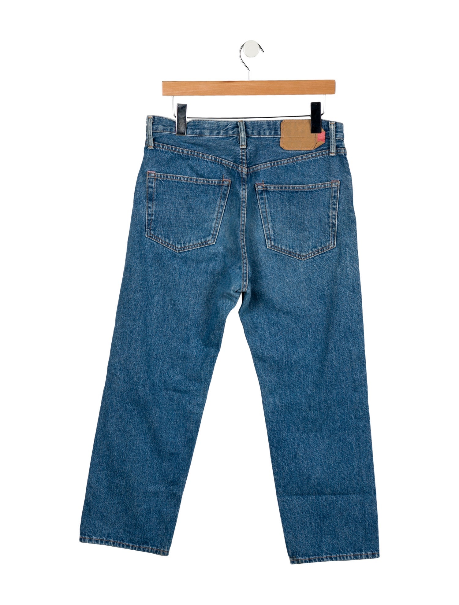 Acne Studios High-Rise Straight Leg Jeans