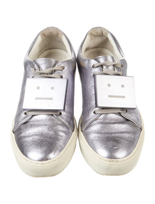 Acne Studios Leather Colorblock Pattern Sneakers