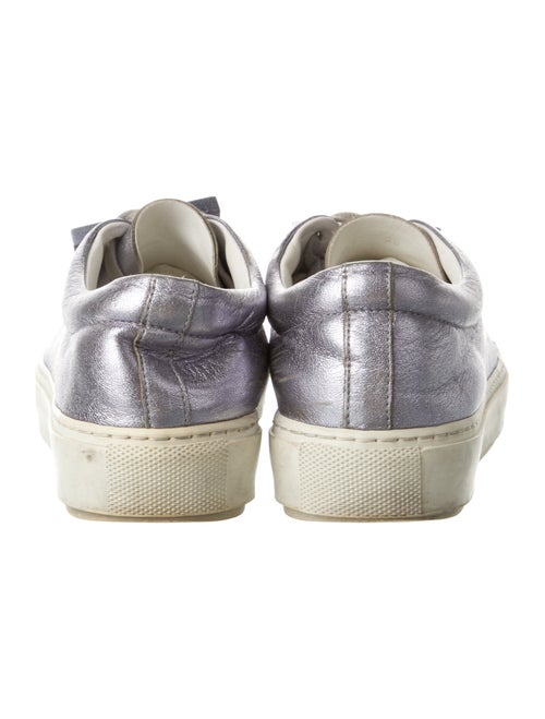 Acne Studios Leather Colorblock Pattern Sneakers