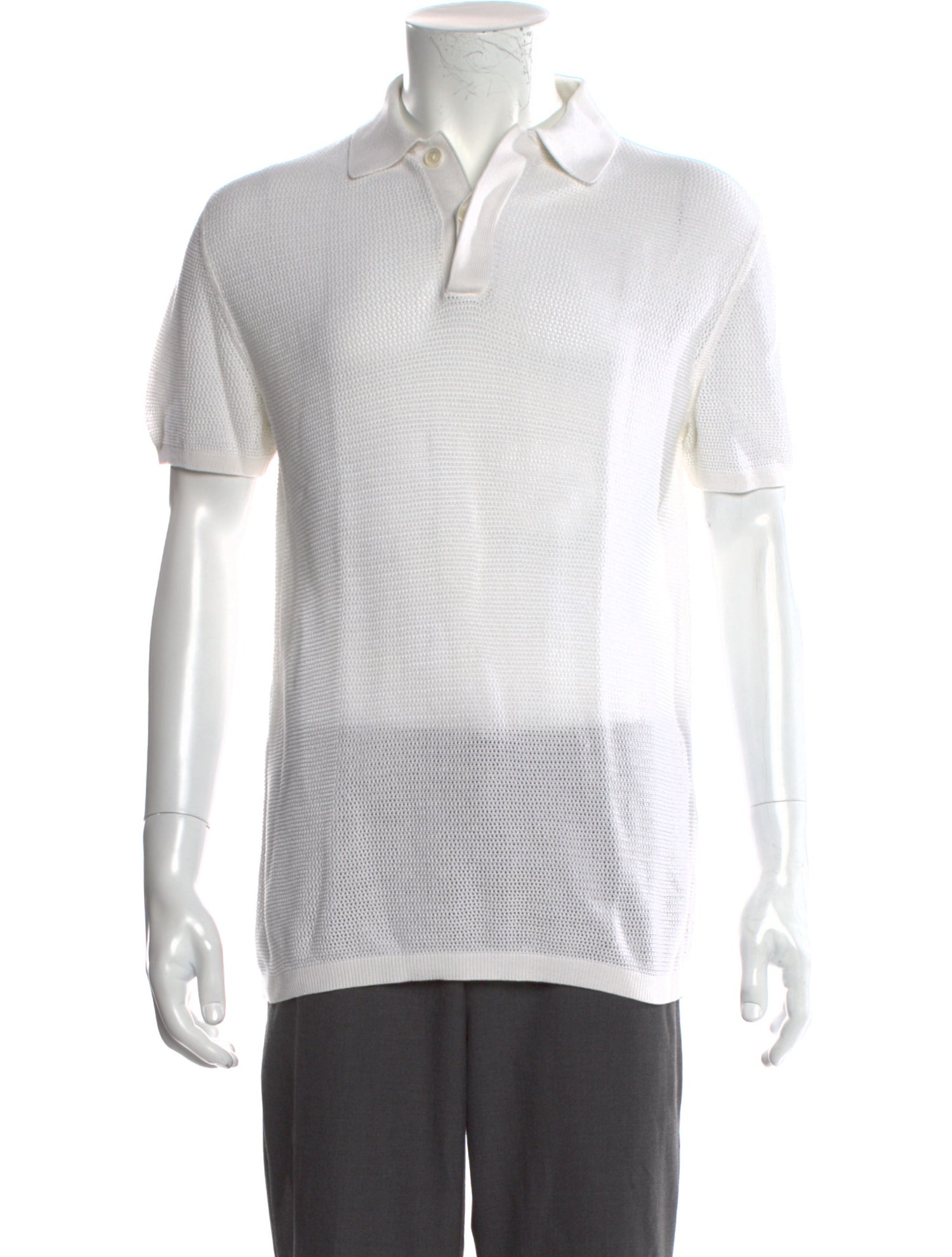 Acne Studios Collar Short Sleeve Polo Shirt