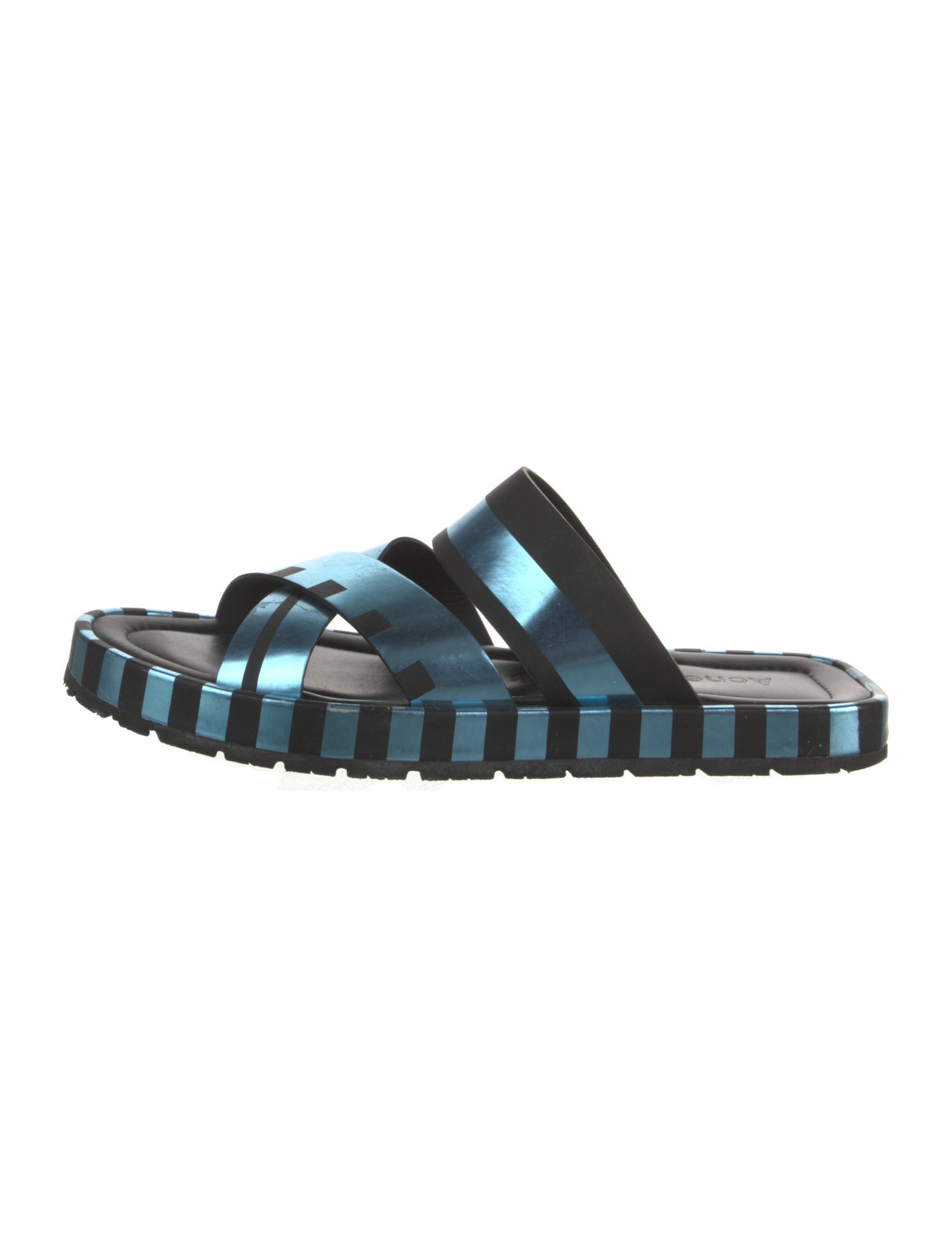 Acne Studios Leather Colorblock Pattern Flats