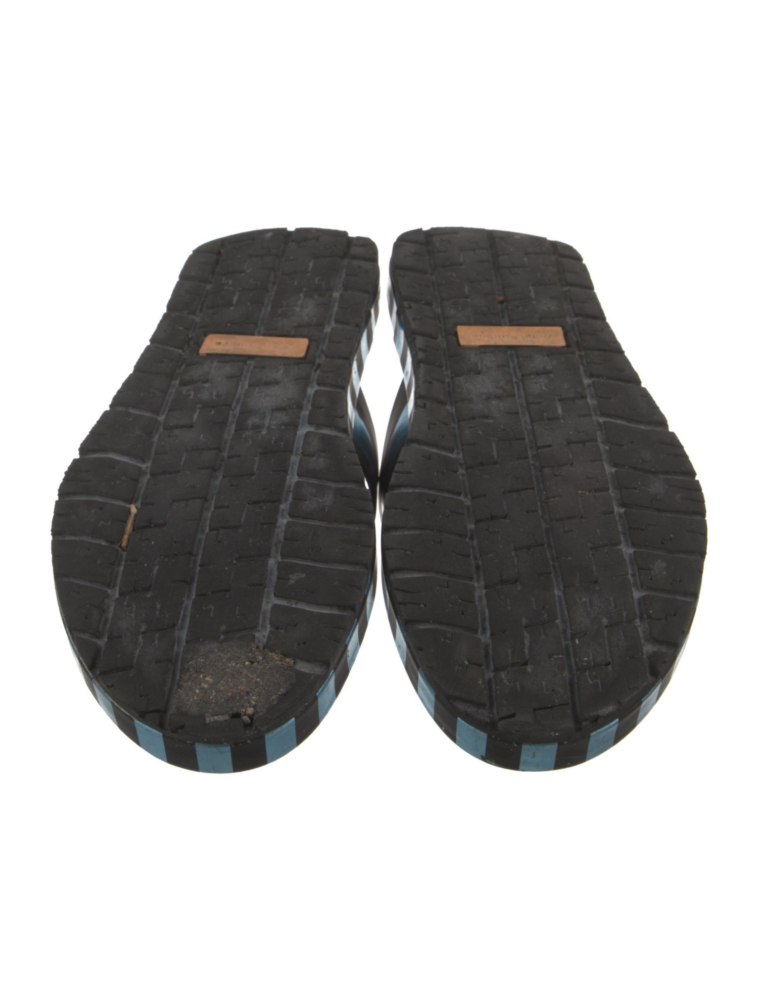 Acne Studios Leather Colorblock Pattern Flats