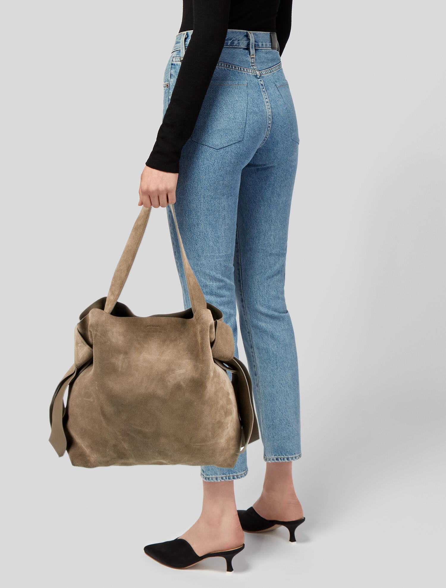 Acne Studios Suede Shoulder Bag