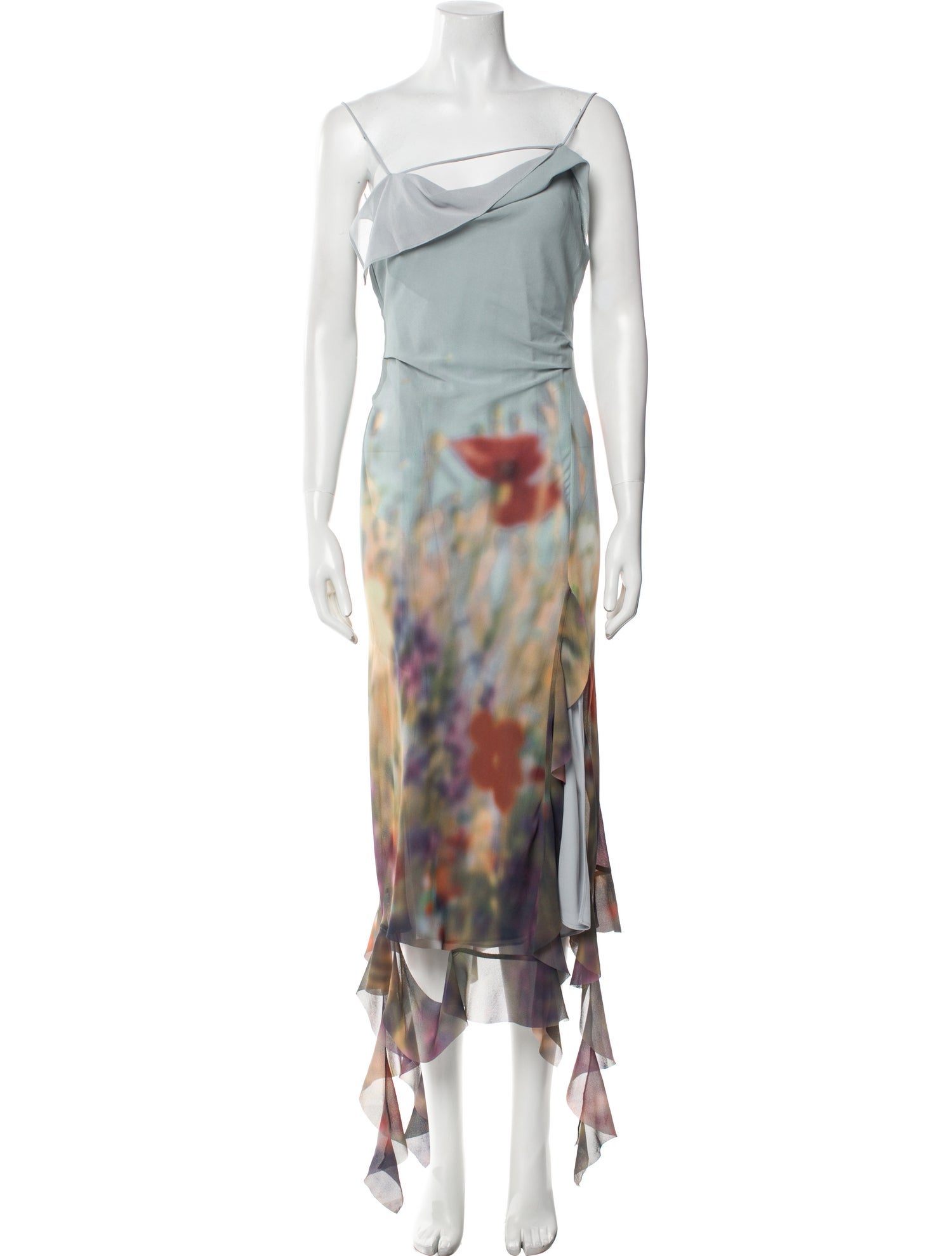 Acne Studios Printed Midi Length Dress
