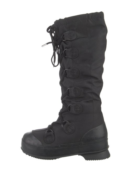 Acne Studios Canvas Combat Boots