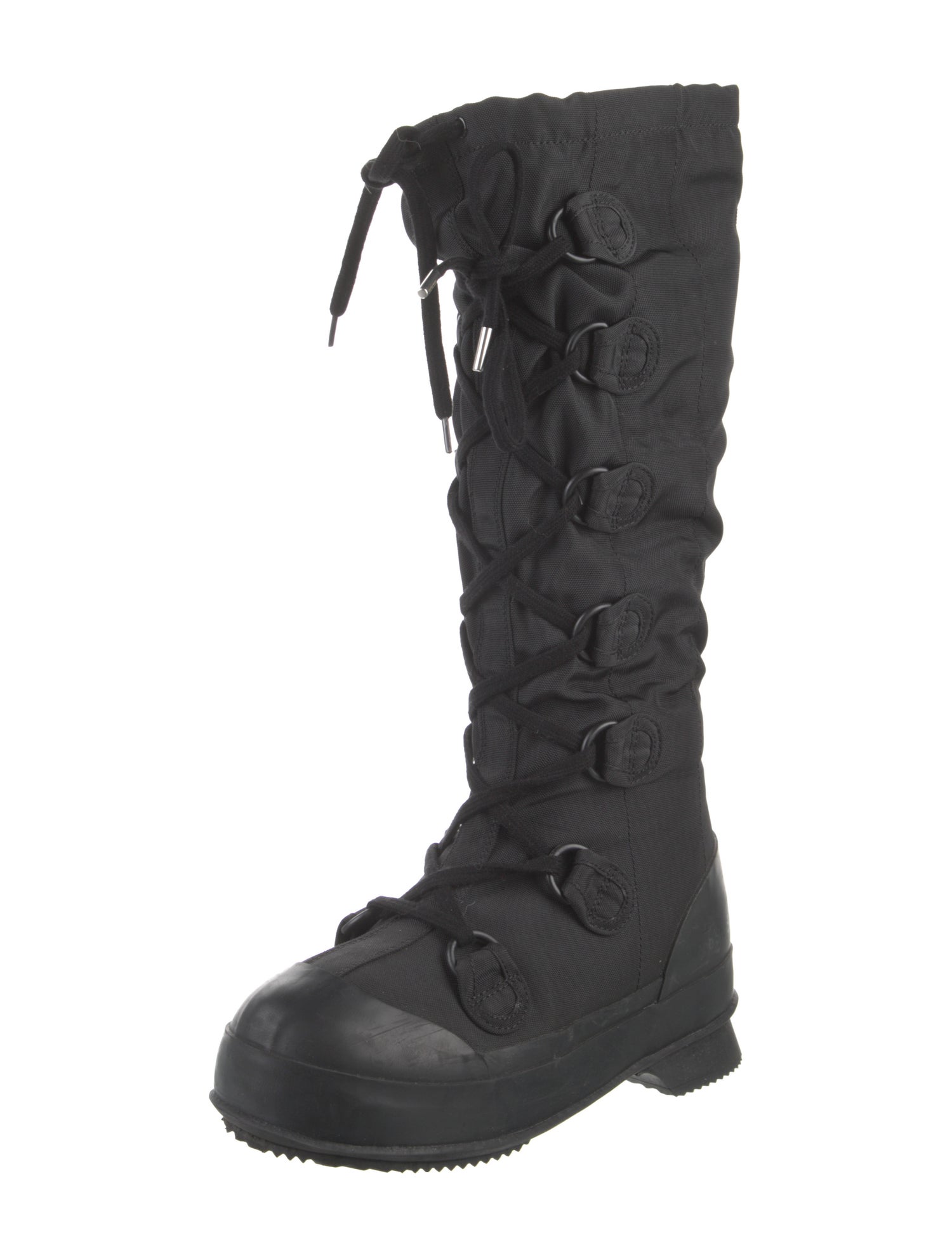 Acne Studios Canvas Combat Boots