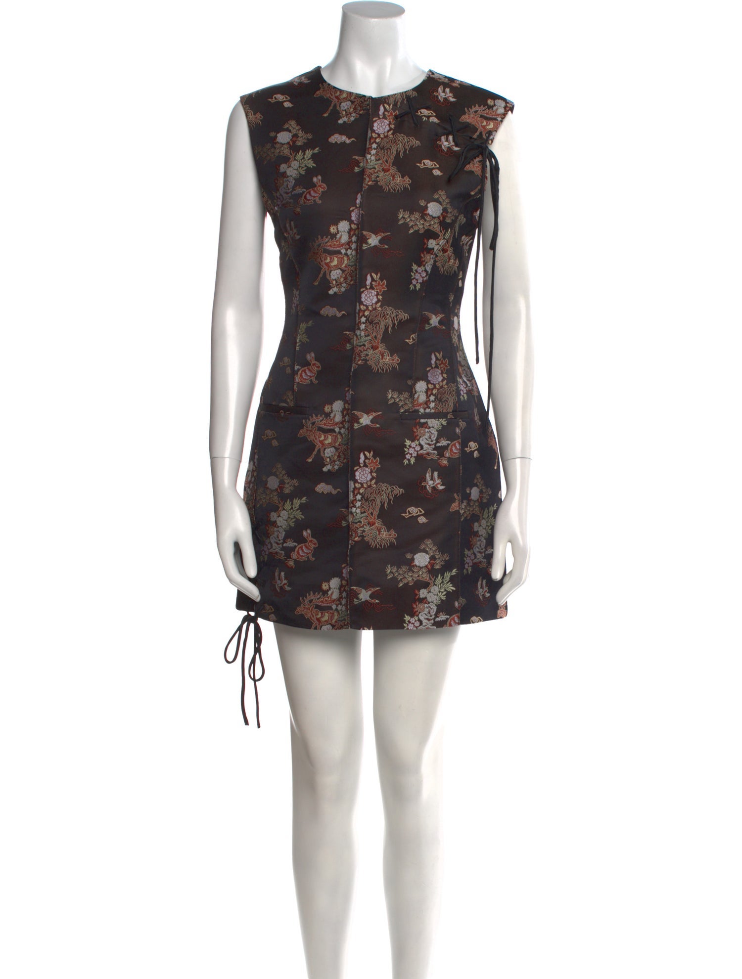 Acne Studios Floral Print Mini Dress