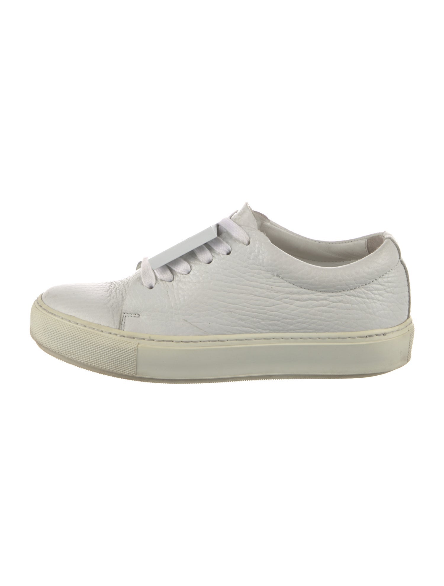 Acne Studios Leather Colorblock Pattern Sneakers