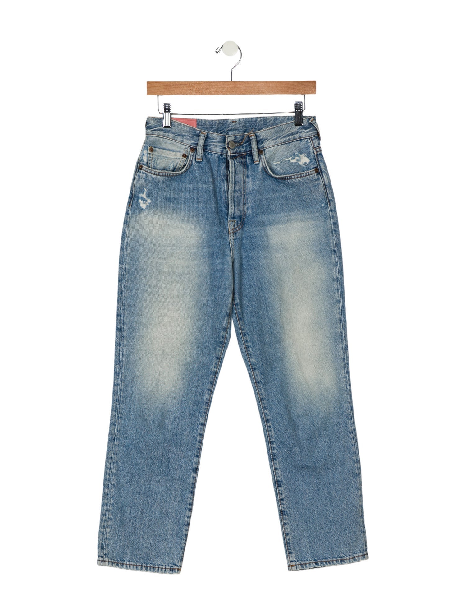 High-Rise Straight Leg Jeans