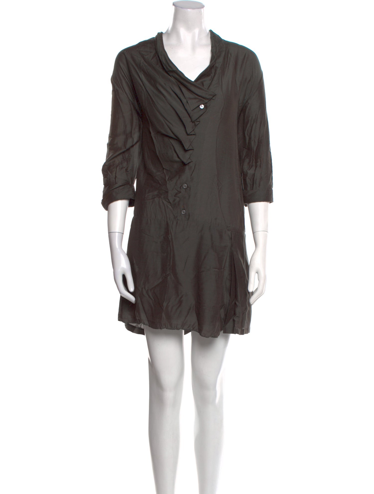 Acne Studios Cowl Neck Mini Dress