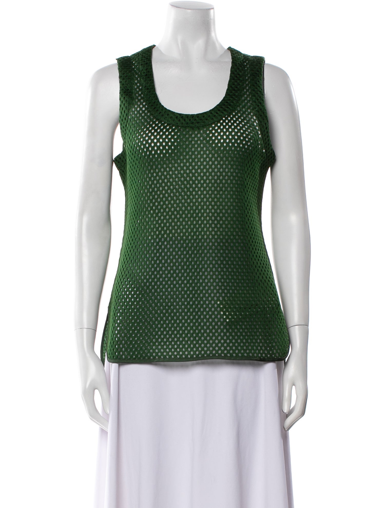 Acne Studios Patterned Scoop Neck Top