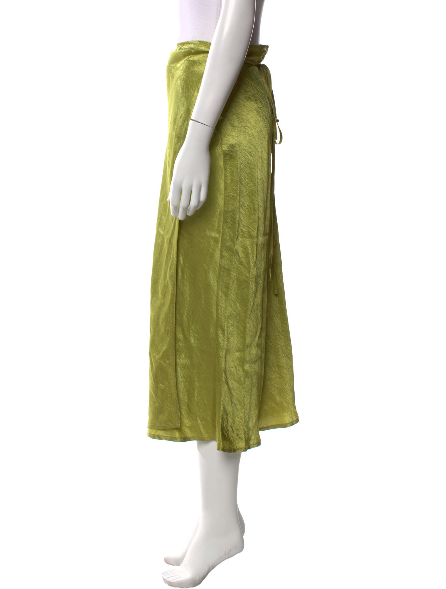 Acne Studios Pleated Accents Midi Length Skirt