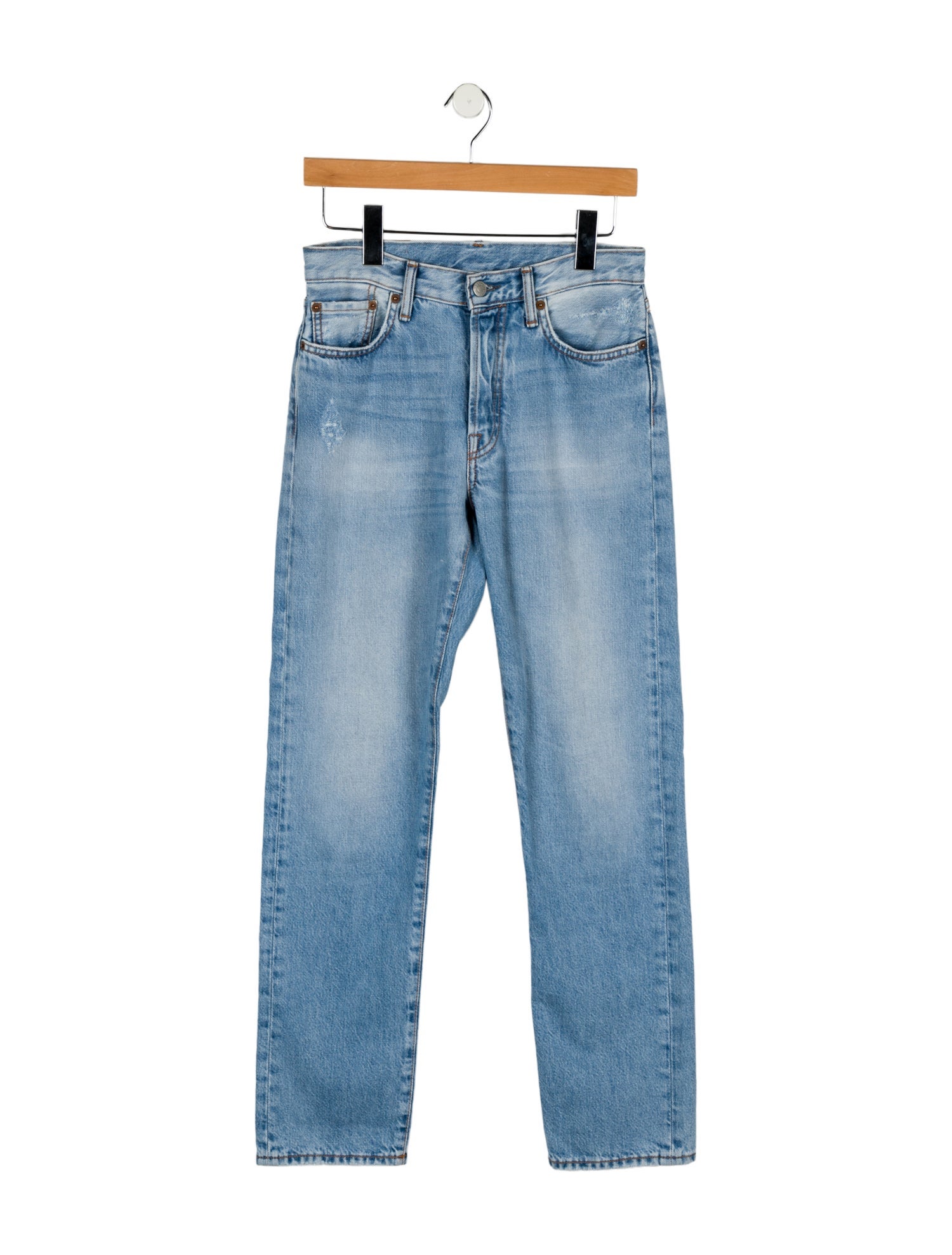 Acne Studios High-Rise Straight Leg Jeans