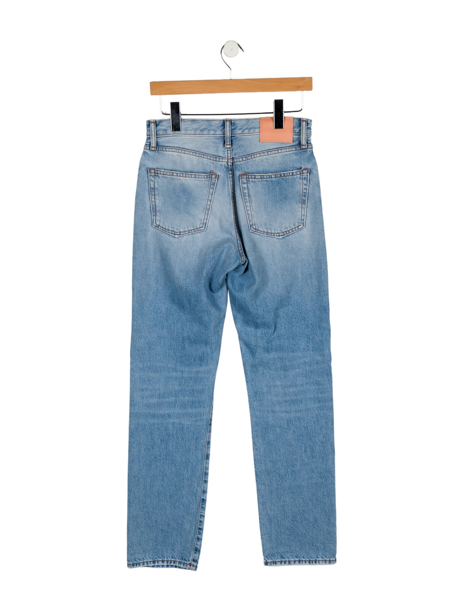 Acne Studios High-Rise Straight Leg Jeans