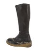 Acne Studios Leather Whipstitch Trim Riding Boots